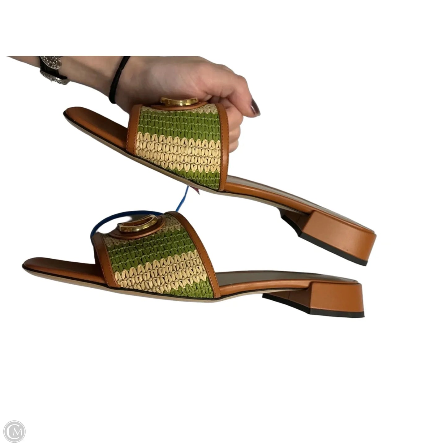 Sandals Luxury Designer By Valentino-garavani In Brown, Size: 8