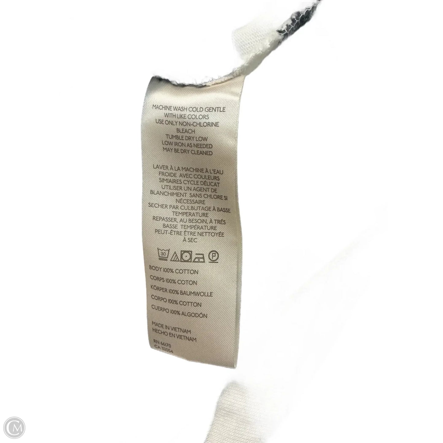 Top Long Sleeve By Maeve In Striped Pattern, Size: L