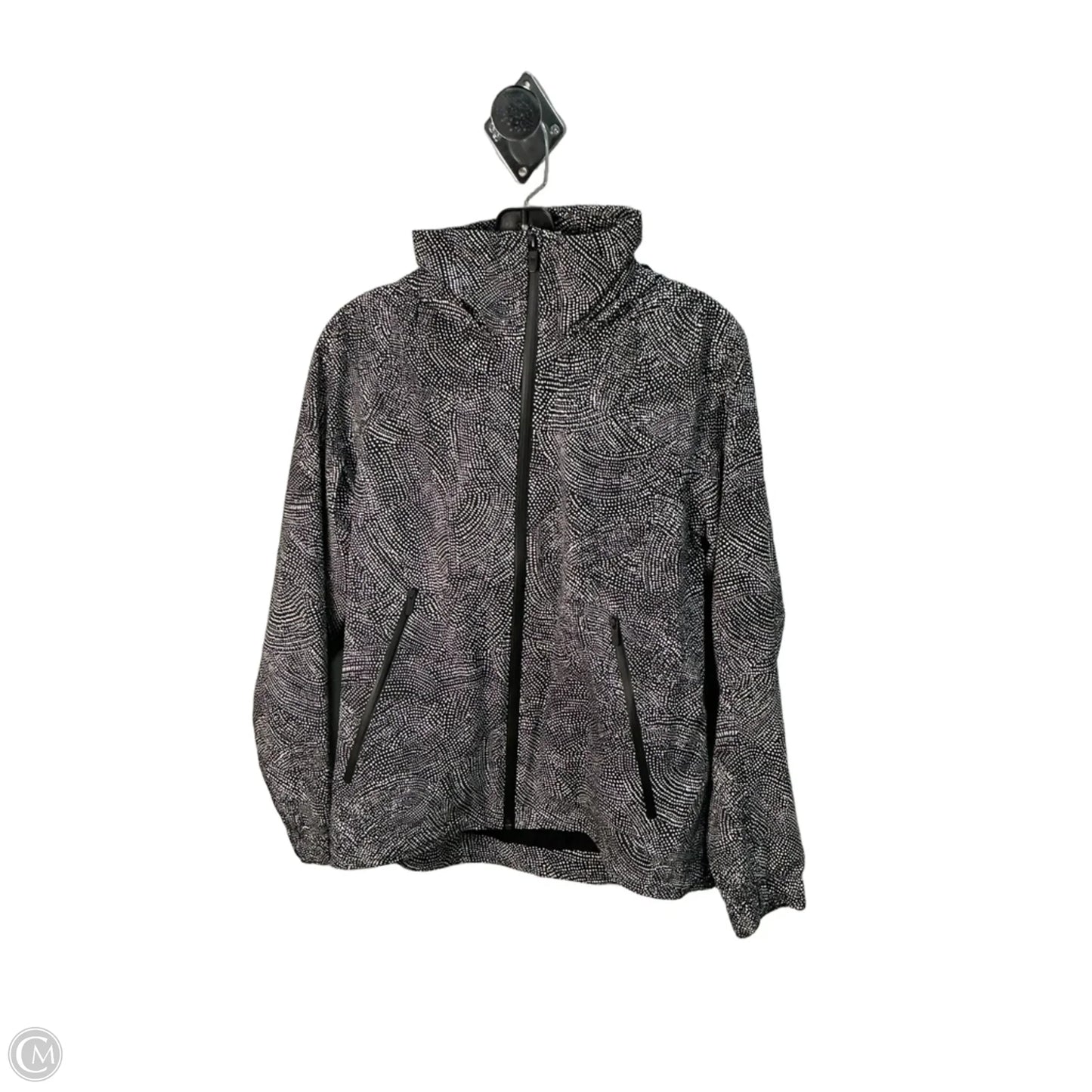 Jacket Windbreaker By Lululemon In Black & White, Size: 6