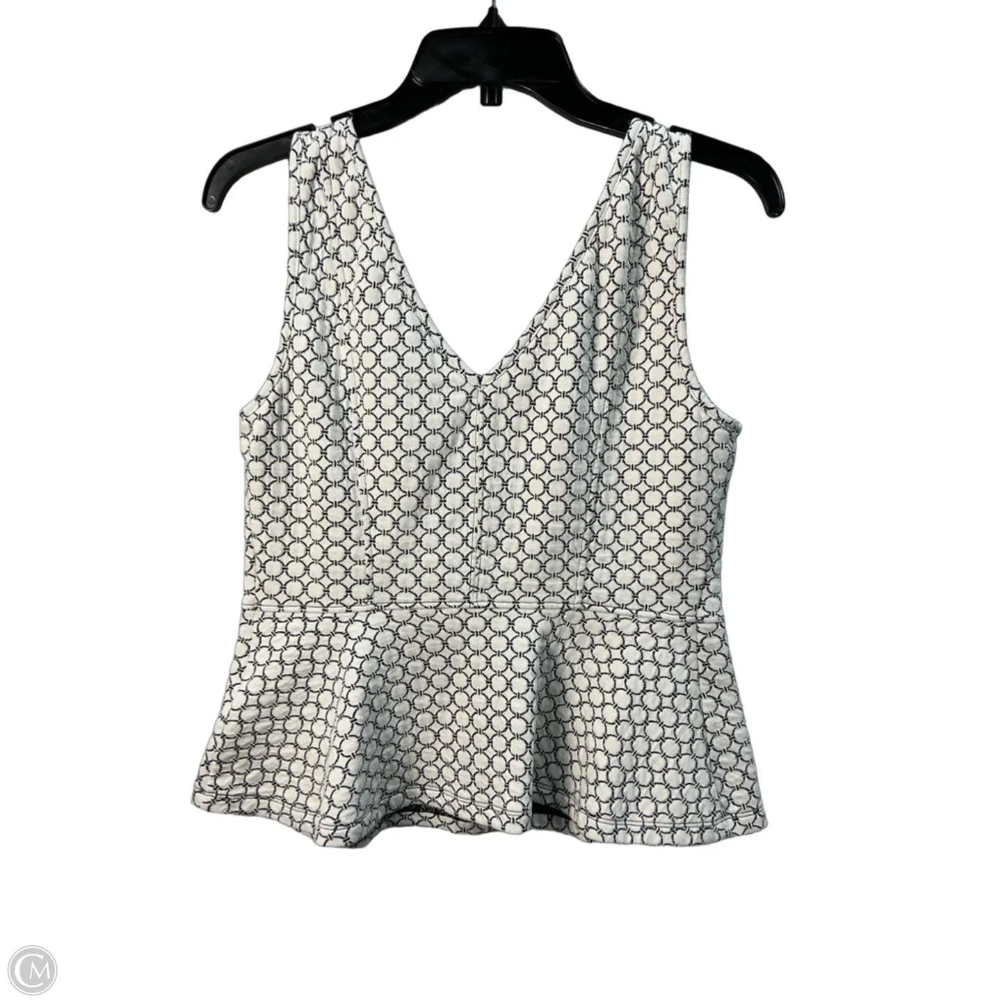 Top Sleeveless By Maeve In Black & Cream, Size: S