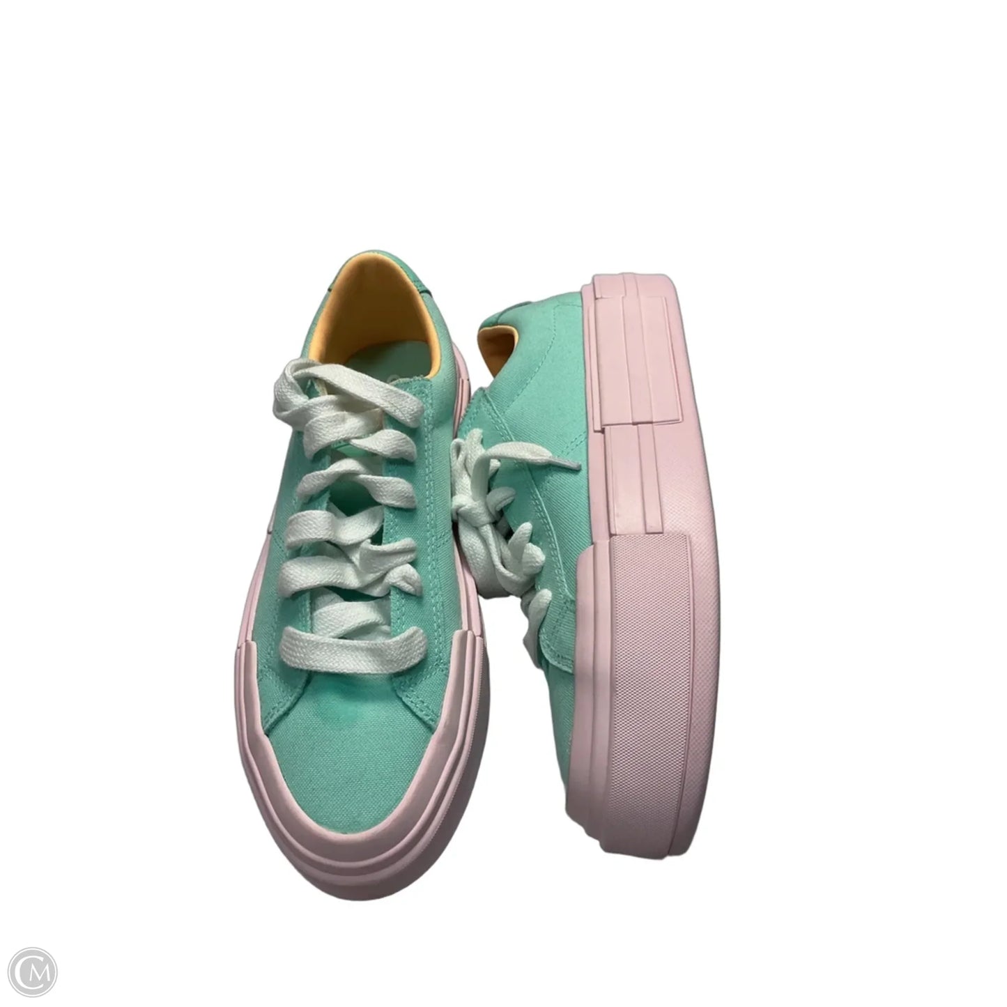 Shoes Flats By Converse In Green & Pink, Size: 10