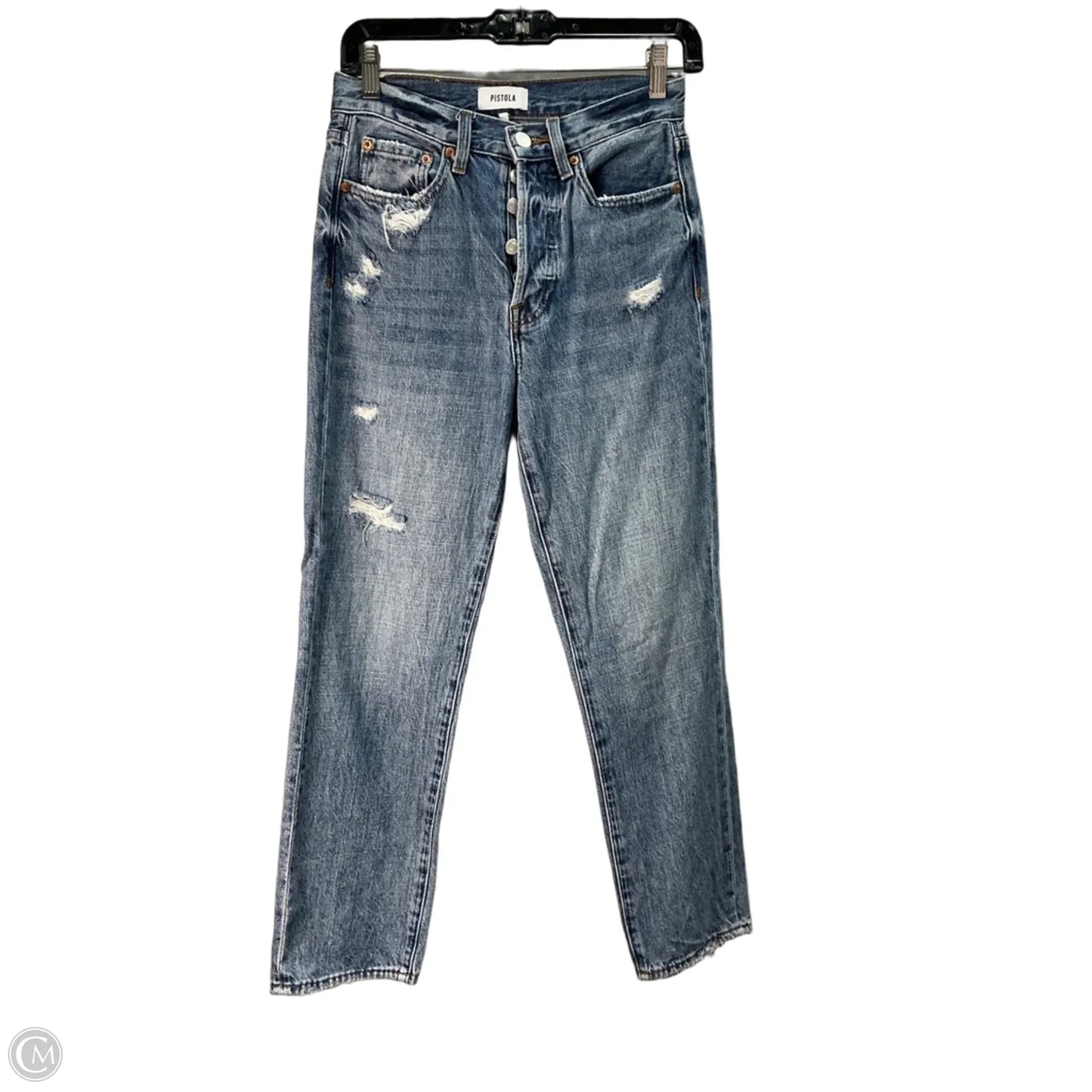 Jeans Straight By Pistola In Blue, Size: 4