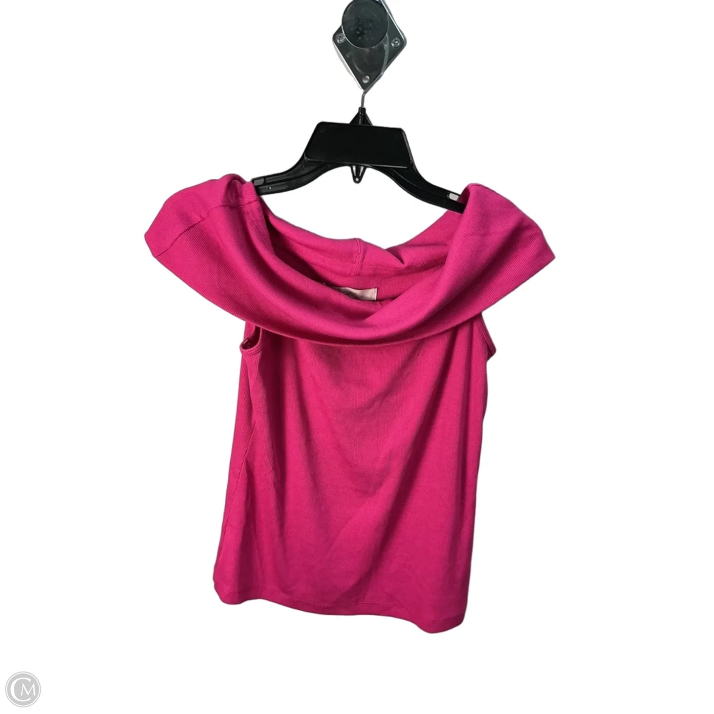 Top Sleeveless By Loft In Pink, Size: L