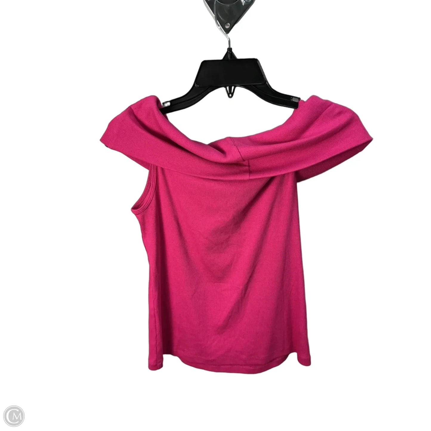 Top Sleeveless By Loft In Pink, Size: L