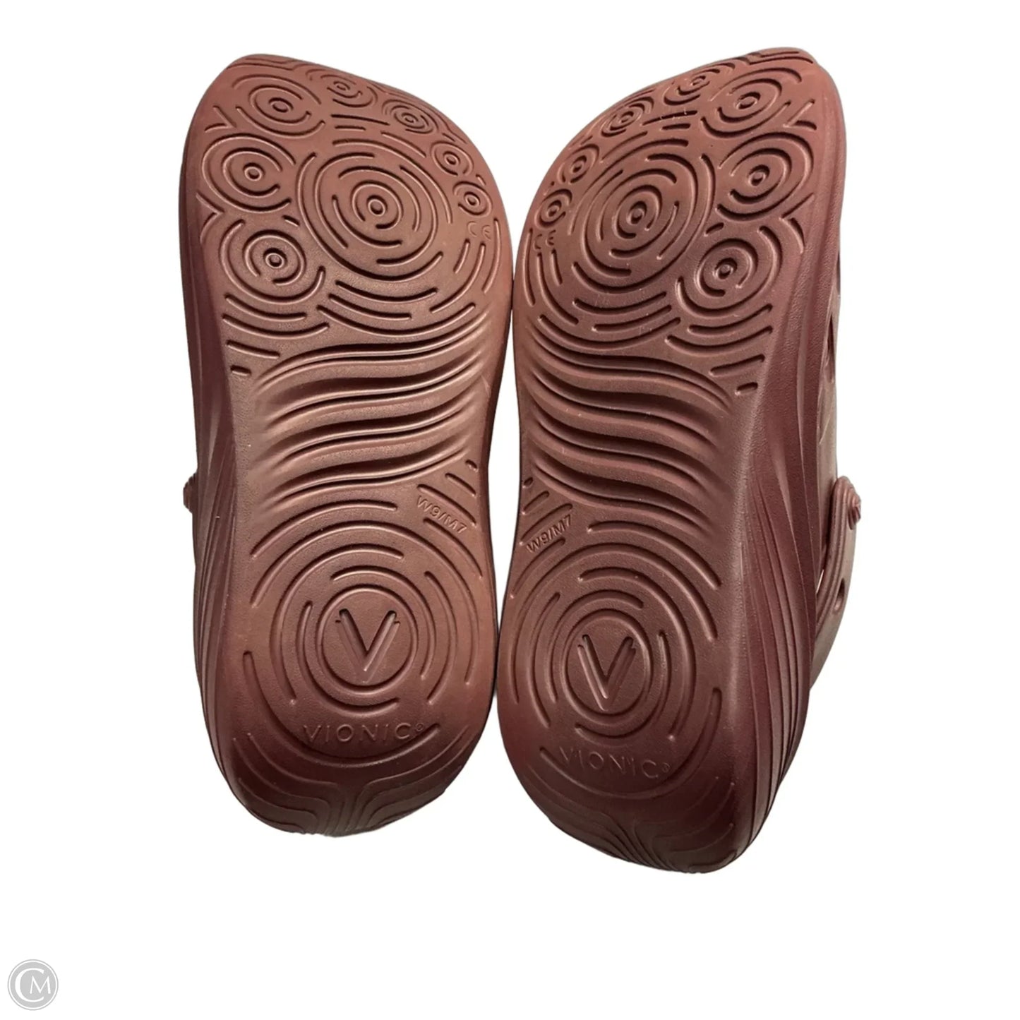 Shoes Flats By Vionic In Maroon, Size: 9
