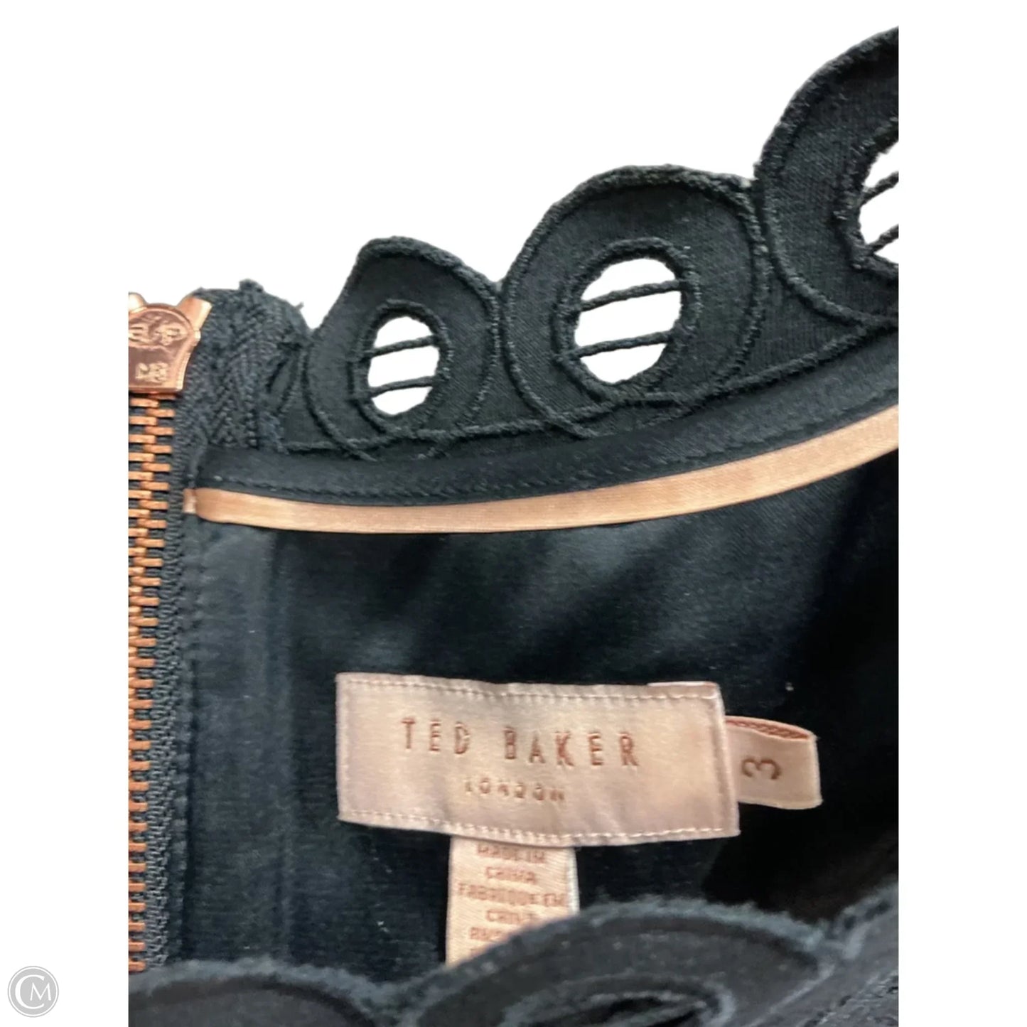Dress Casual Midi By Ted Baker In Blue, Size: Medium