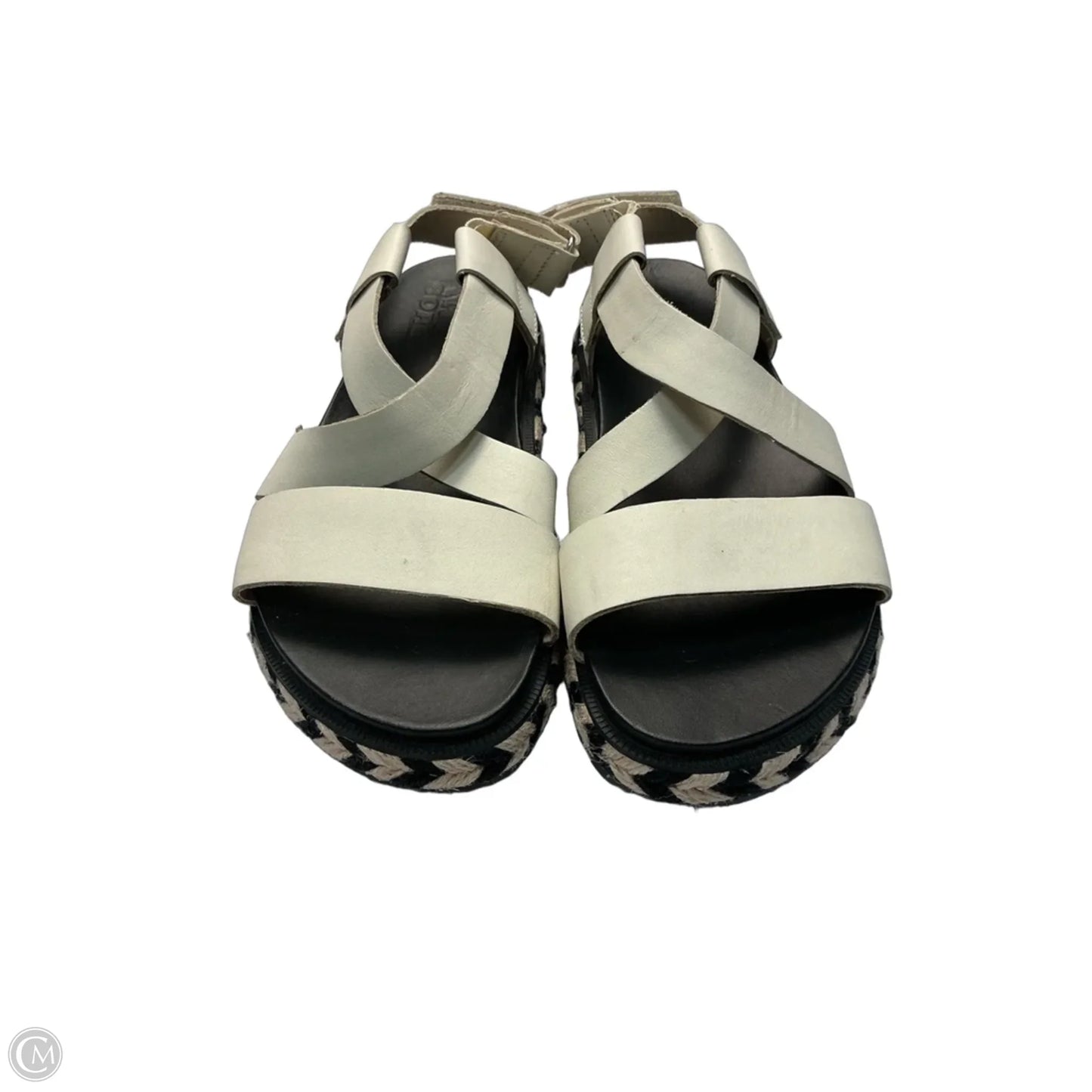 Sandals Flats By Sorel In Black & White, Size: 6.5
