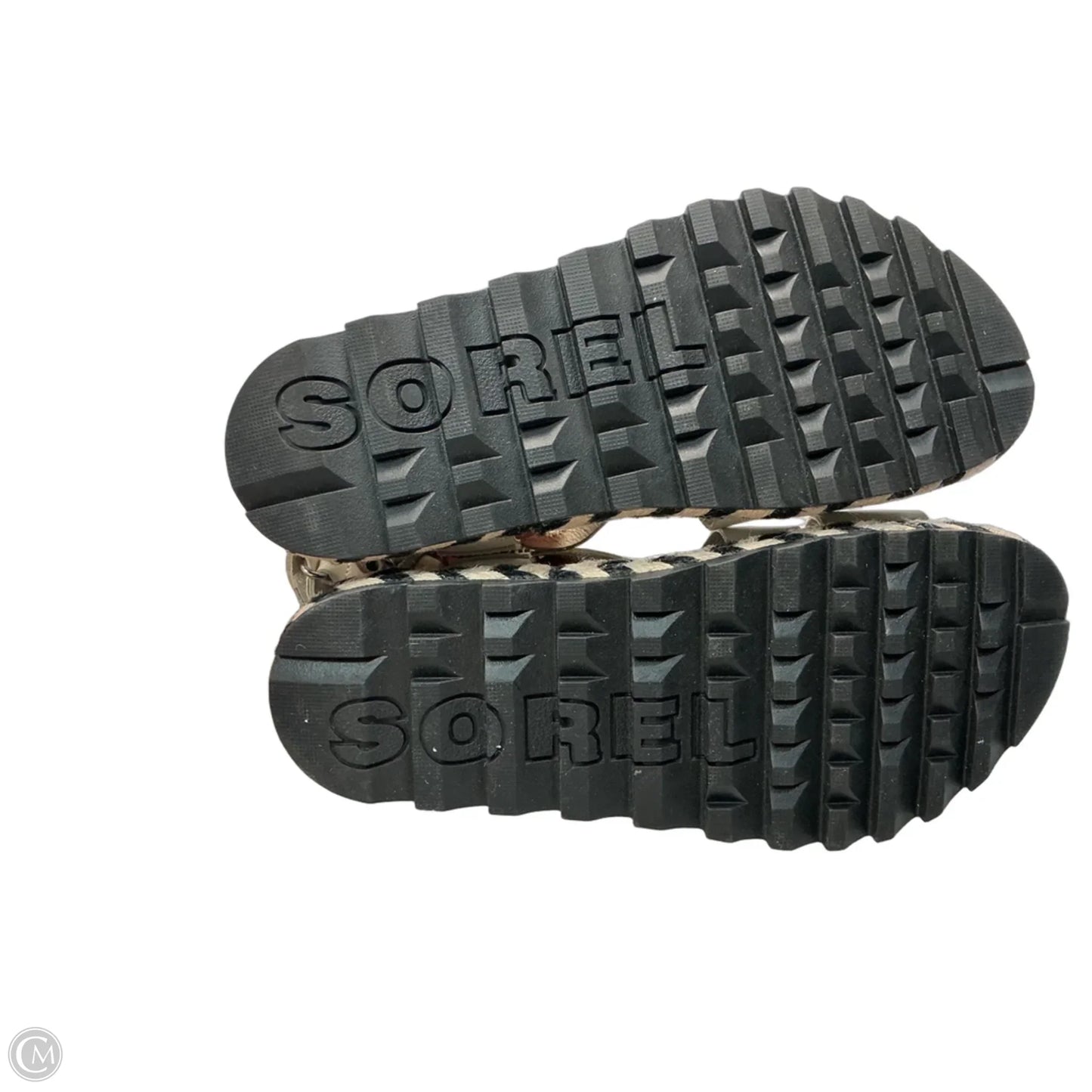 Sandals Flats By Sorel In Black & White, Size: 6.5