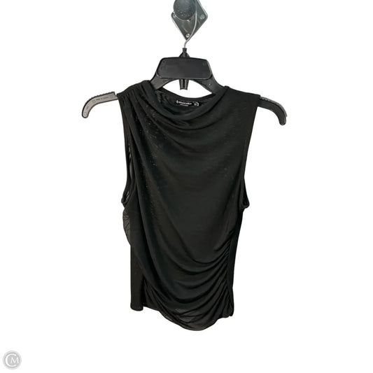 Top Sleeveless By Stradivarius In Black, Size: M