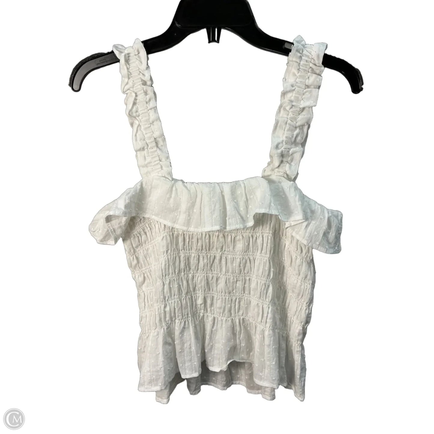 Top Sleeveless By Clothes Mentor In White, Size: Xl