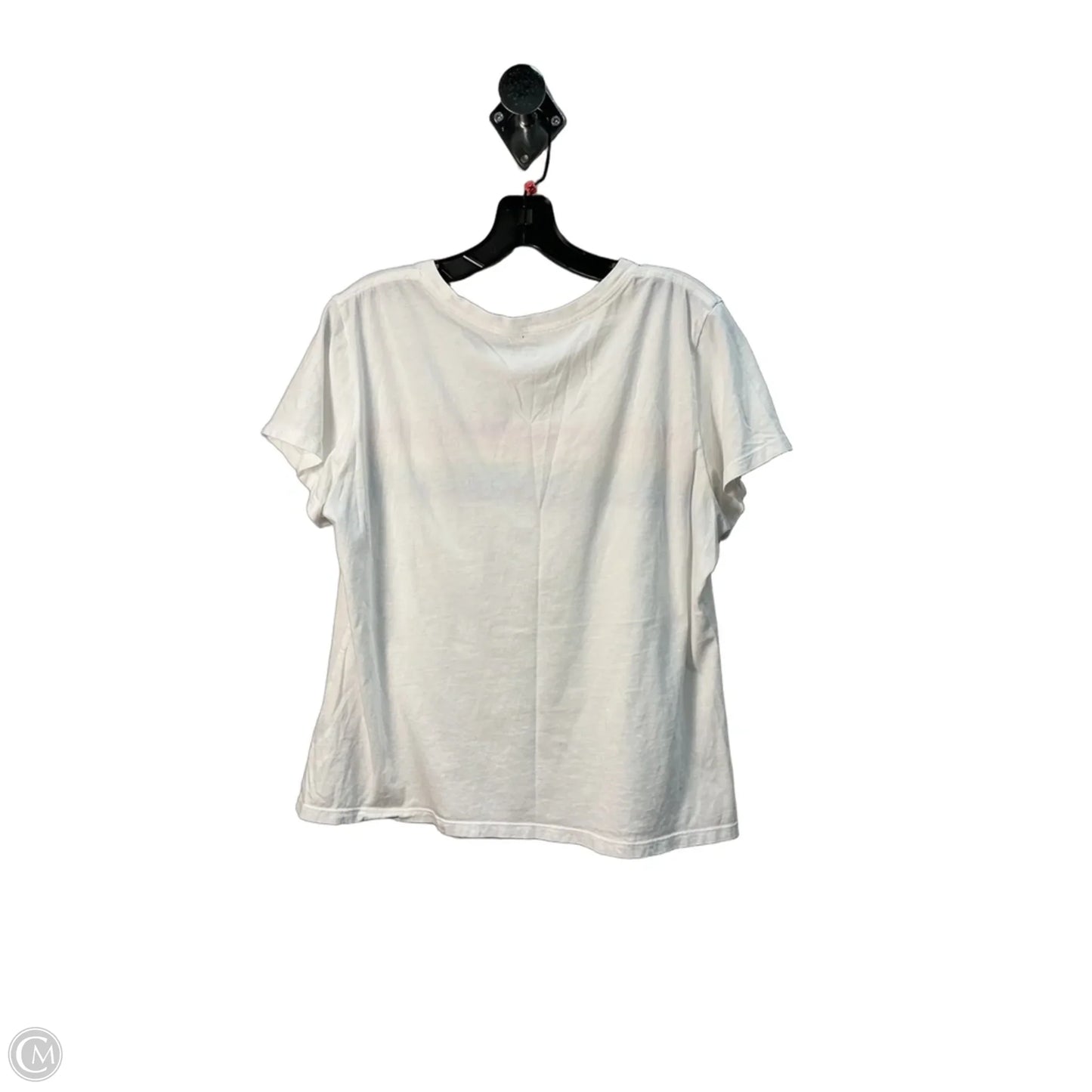 Top Short Sleeve Designer By Kate Spade In White, Size: Xl