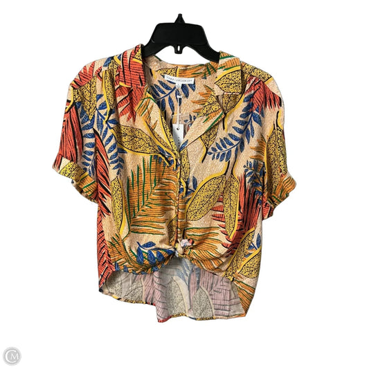 Top Short Sleeve By Jane And Delancey In Multi-colored, Size: S