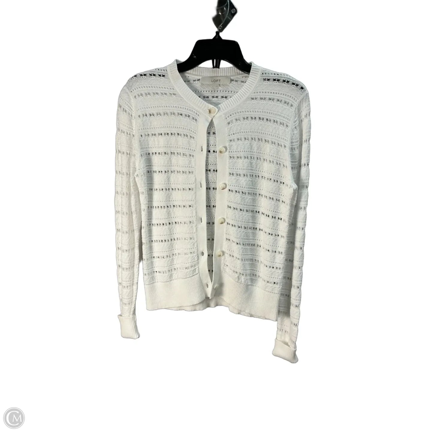 Top Long Sleeve By Loft In White, Size: Xs