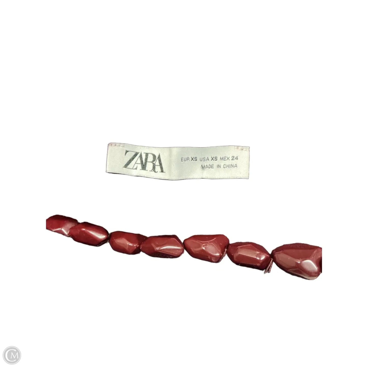 Top Long Sleeve By Zara In Maroon, Size: Xs