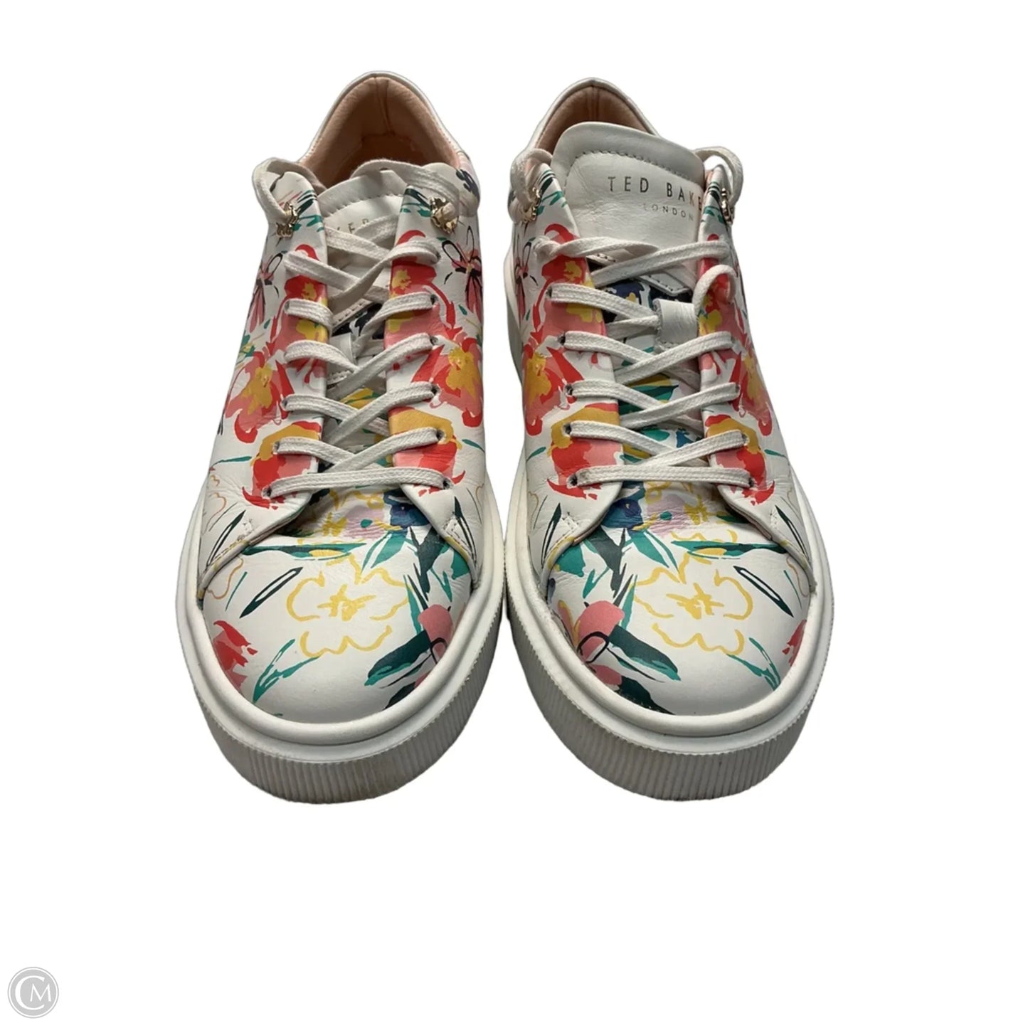 Shoes Athletic By Ted Baker In Floral Print, Size: 9.5