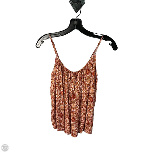 Top Sleeveless By Evereve In Orange, Size: S