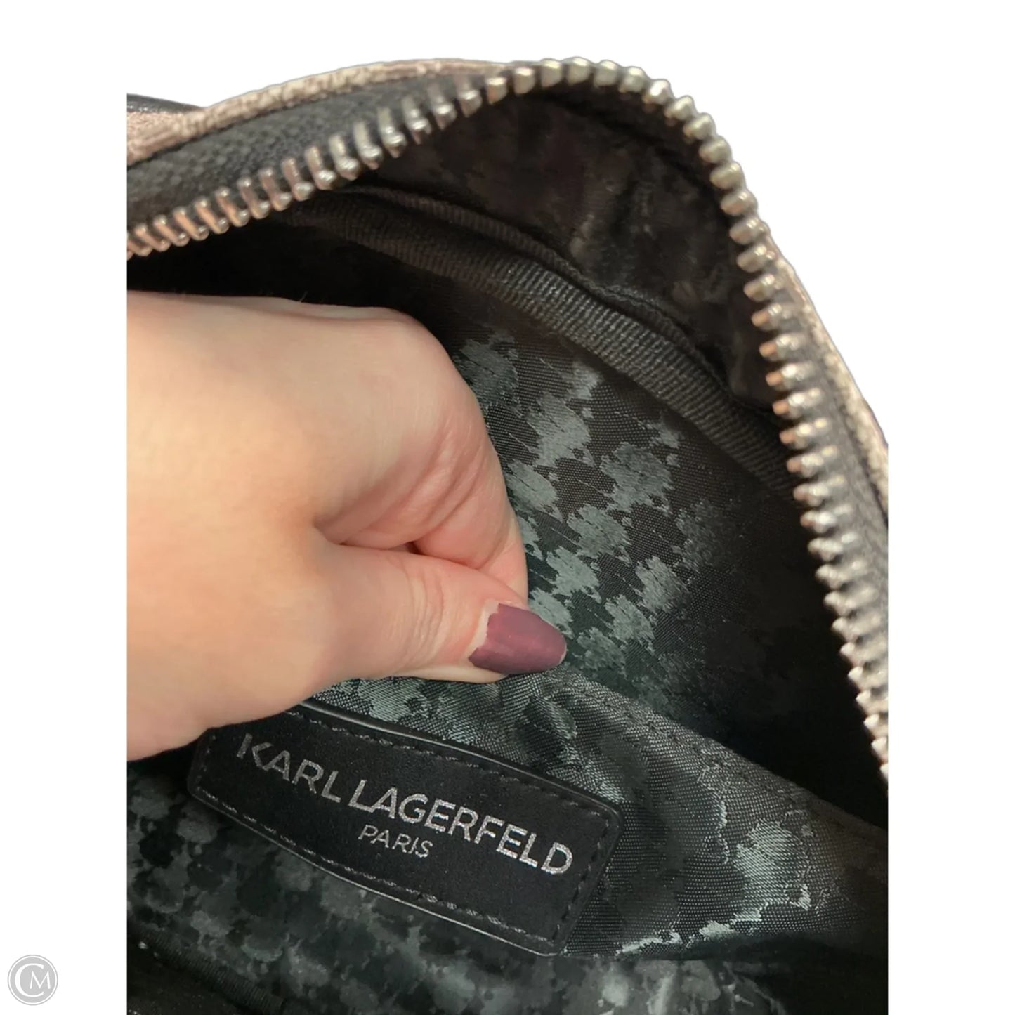 Crossbody Designer By Karl Lagerfeld, Size: Medium