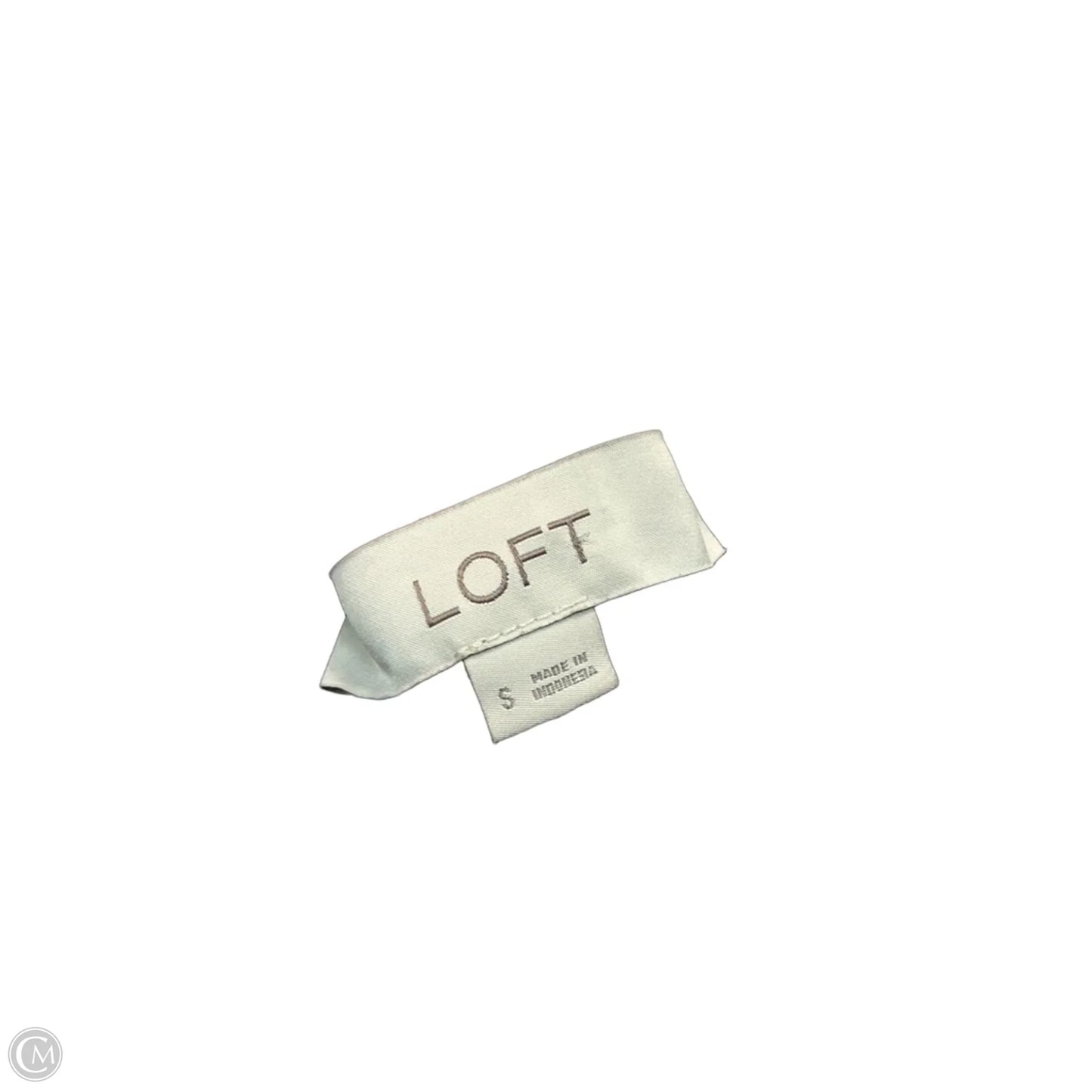 Top Sleeveless By Loft In Brown & Pink, Size: S