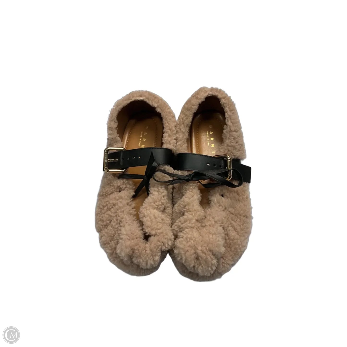 Slippers Designer By Marni In Tan, Size: 7