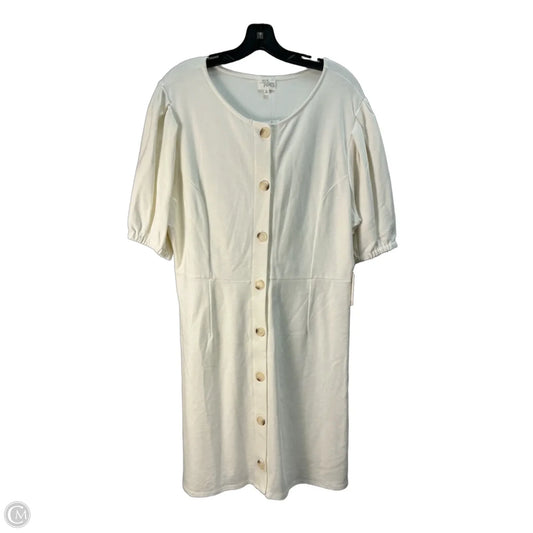Dress Casual Midi By Ava James In Cream, Size: Xl