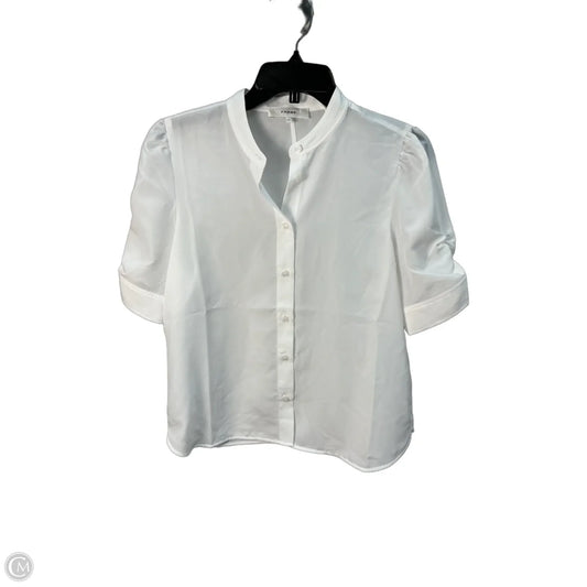 Top Short Sleeve By Frame In White, Size: S