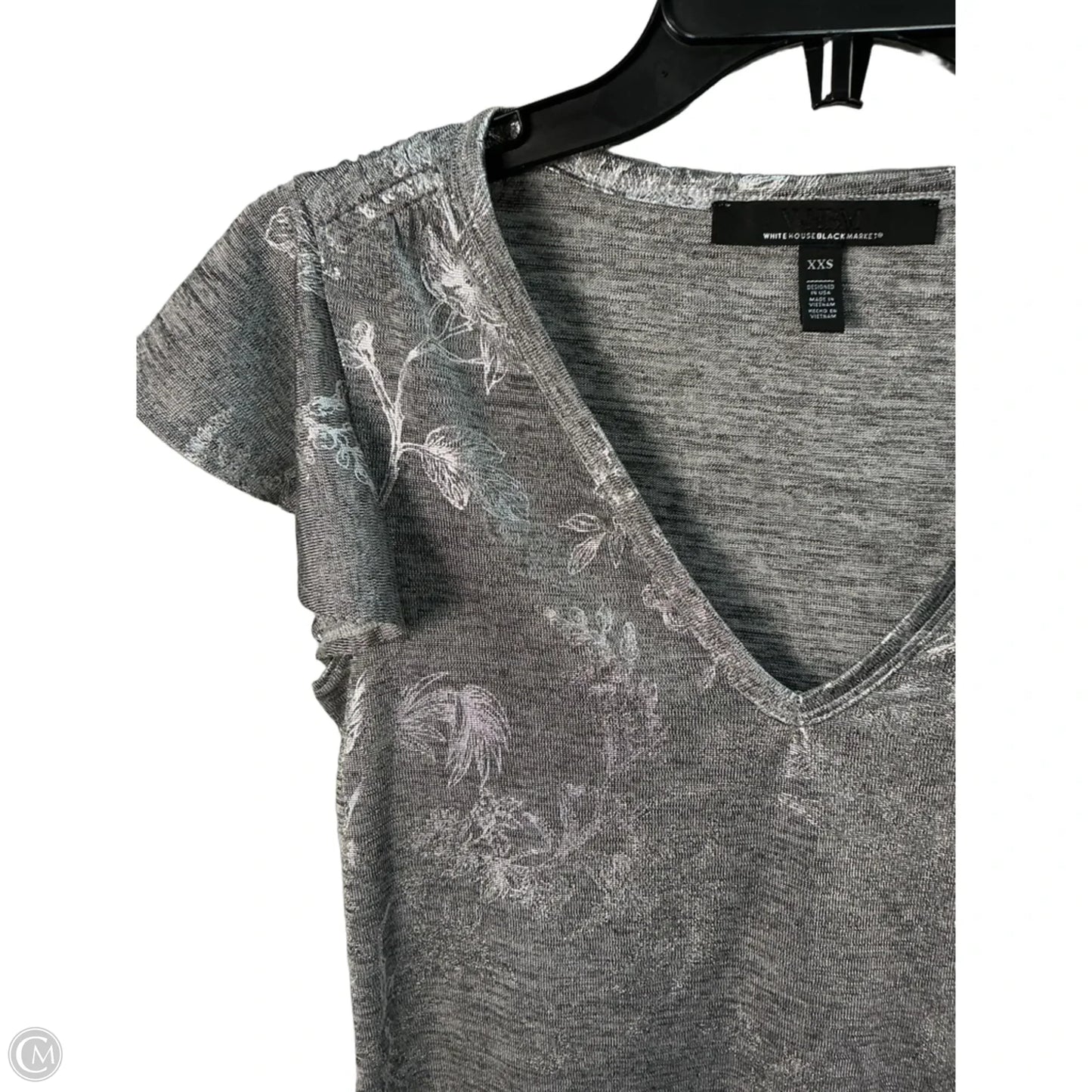 Top Sleeveless By White House Black Market In Silver, Size: Xs