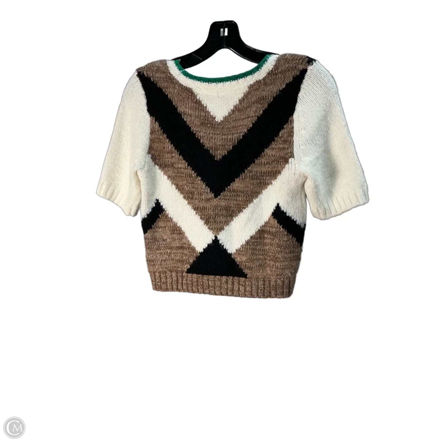 Sweater By Maeve In Brown & Green, Size: Xs