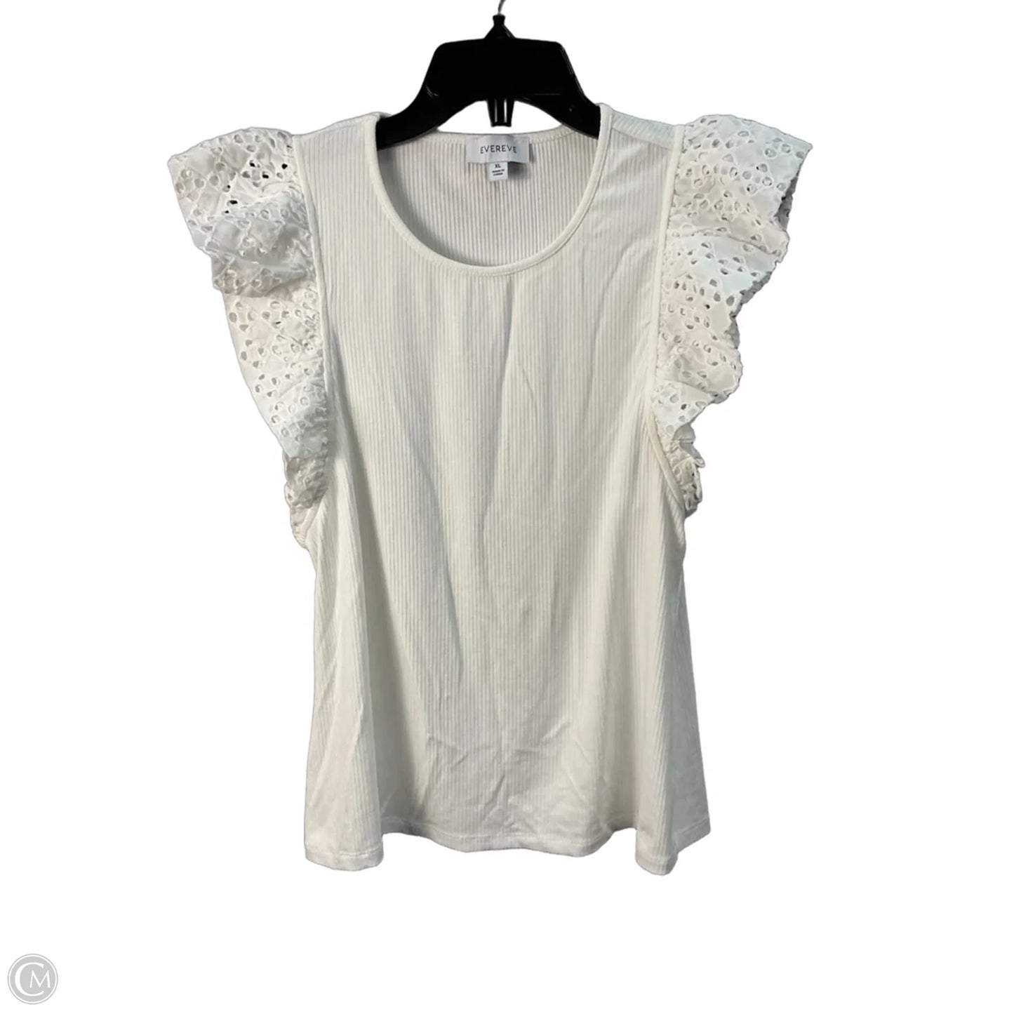 Top Sleeveless By Evereve In White, Size: Xl