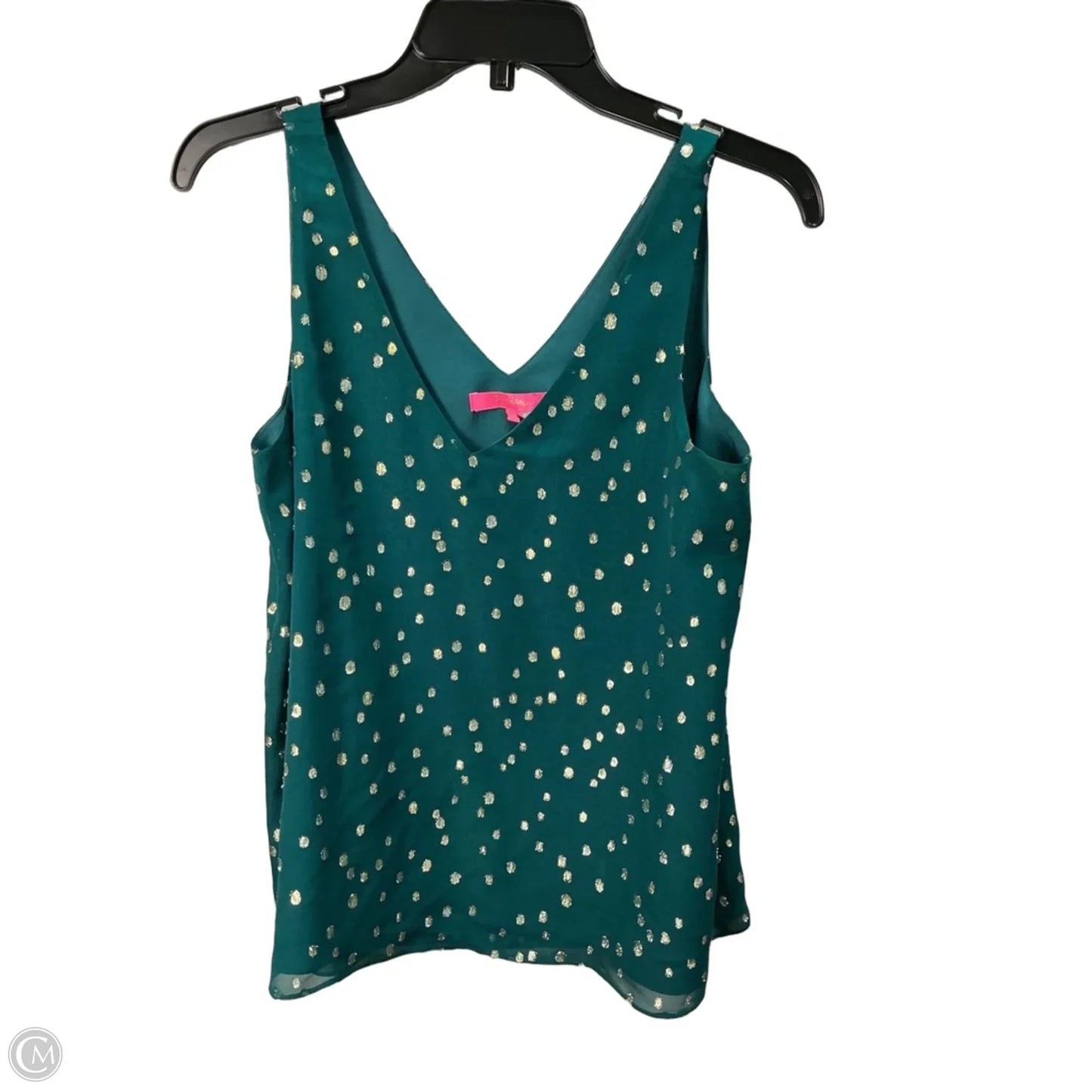 Top Sleeveless Designer By Lilly Pulitzer In Green, Size: Xs