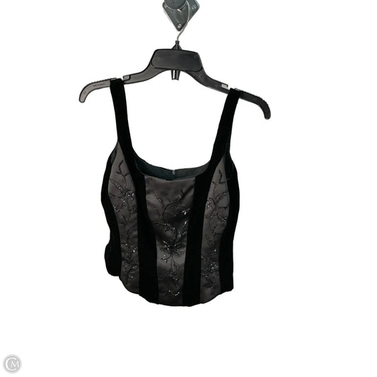 Top Sleeveless By Kay Unger In Black, Size: M