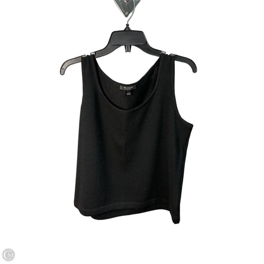 Top Sleeveless By St. John In Black, Size: L