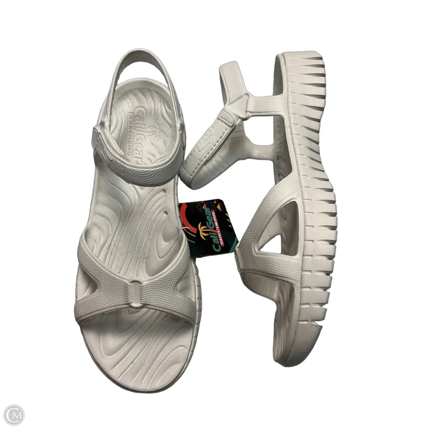 Sandals Flats By Skechers In White, Size: 9