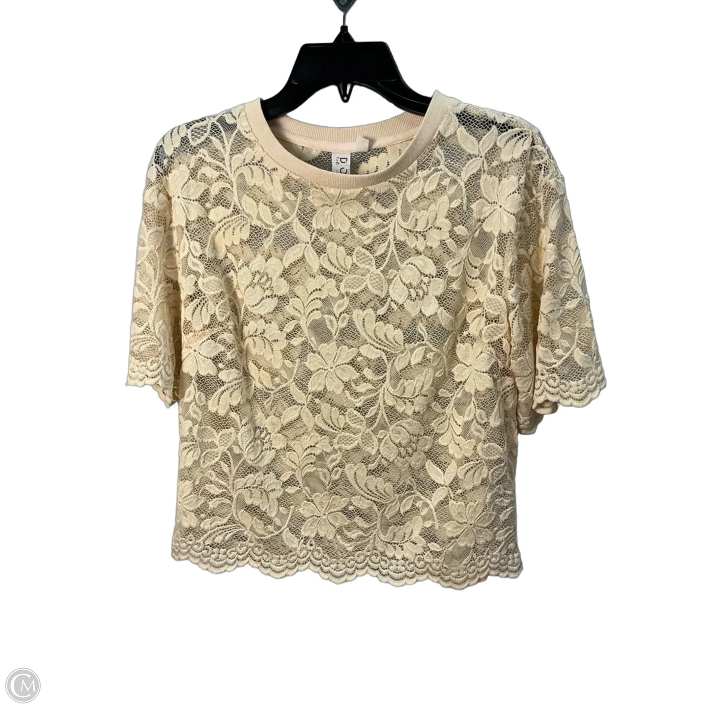 Top Short Sleeve By Dolan Left Coast In Beige, Size: Xs
