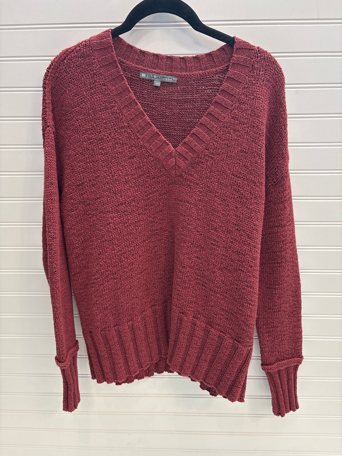 Sweater By Elliot Lauren In Rust, Size: S