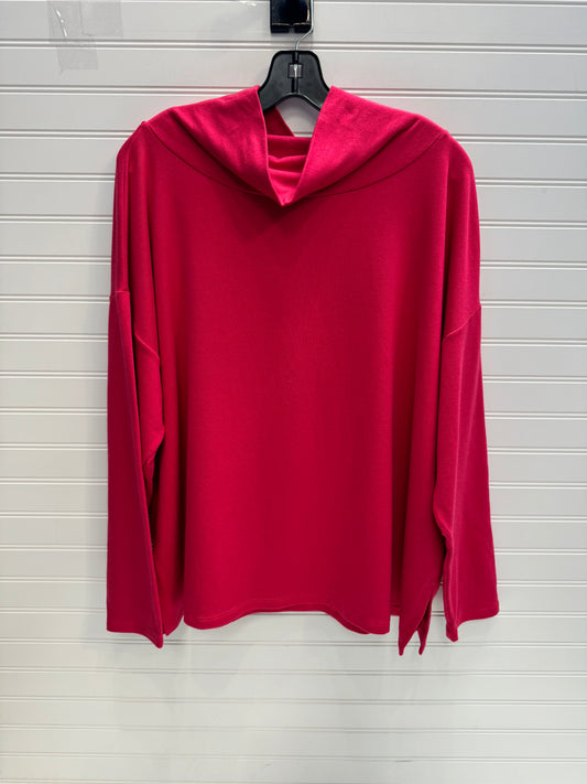 Top Long Sleeve By Eileen Fisher In Red, Size: Xl