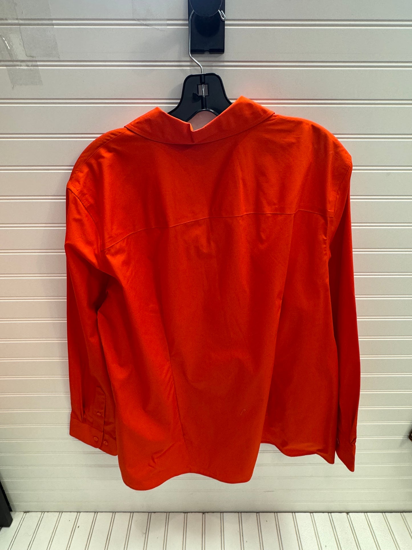 Blouse Long Sleeve By Jones New York In Orange, Size: 2x