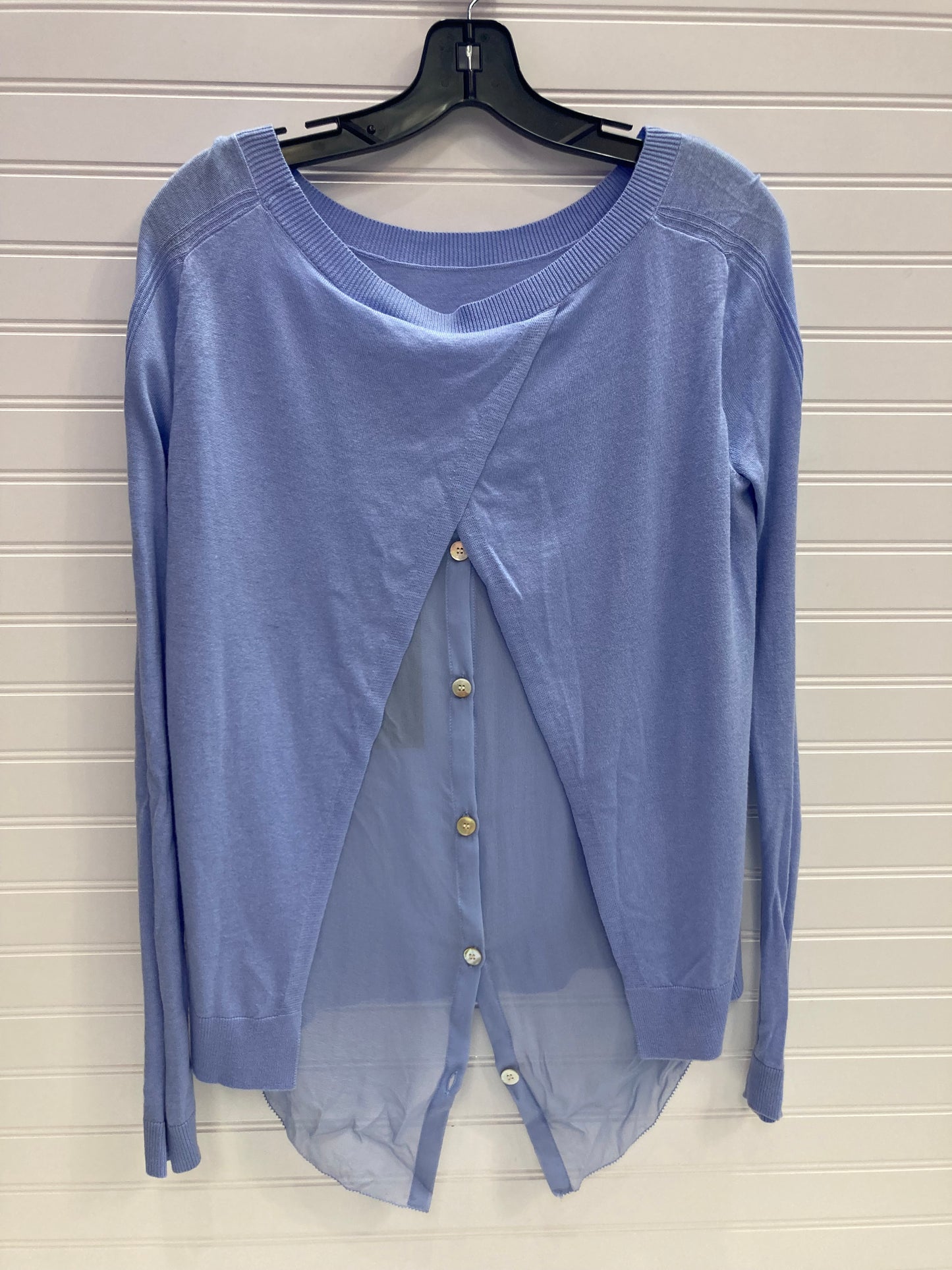 Blue Top Long Sleeve Halston Heritage, Size S