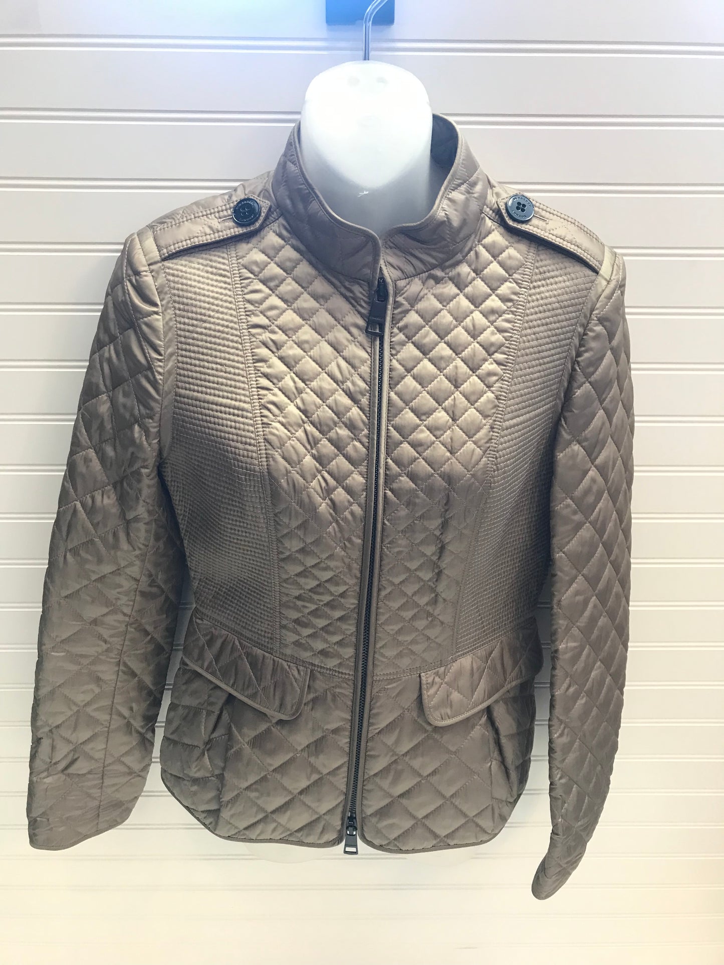 Tan Jacket Luxury Designer Burberry, Size S