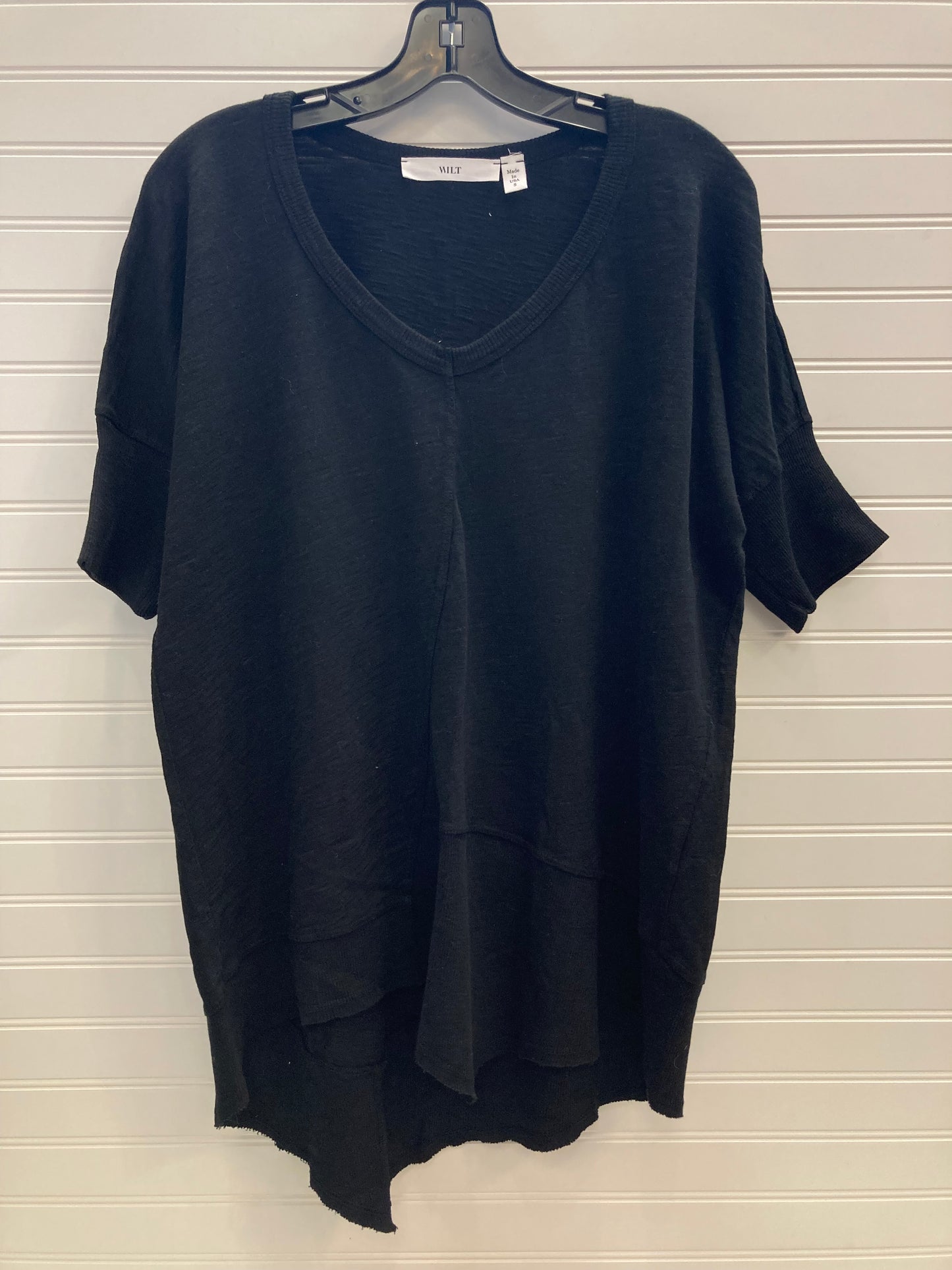 Black Tunic Short Sleeve Wilt, Size S