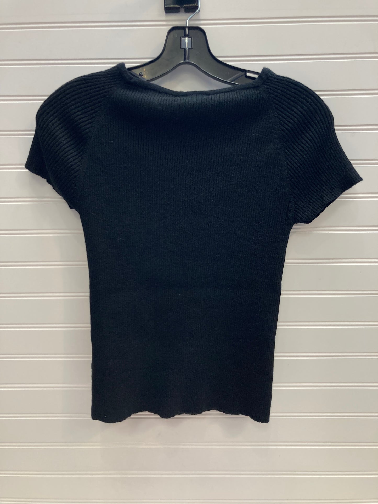 Black Top Short Sleeve Lea & Viola, Size L