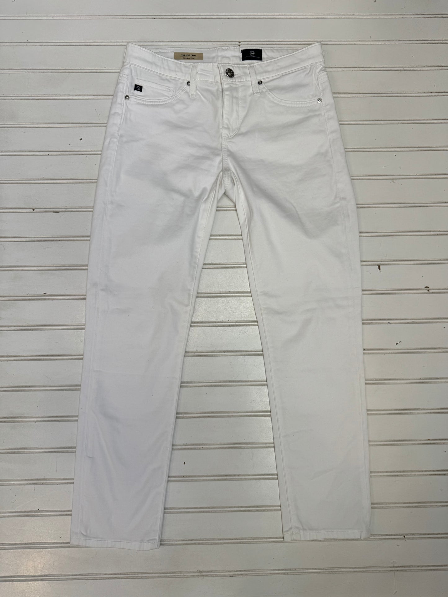 White Pants Designer Adriano Goldschmied, Size 2