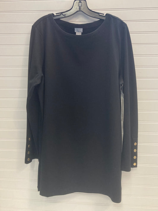 Black Tunic Long Sleeve Chicos, Size Xl