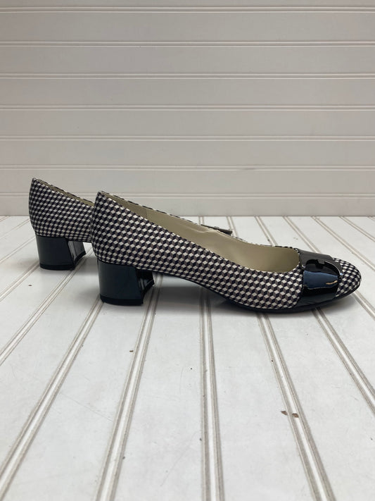 Black & White Shoes Heels Block Anne Klein, Size 8.5