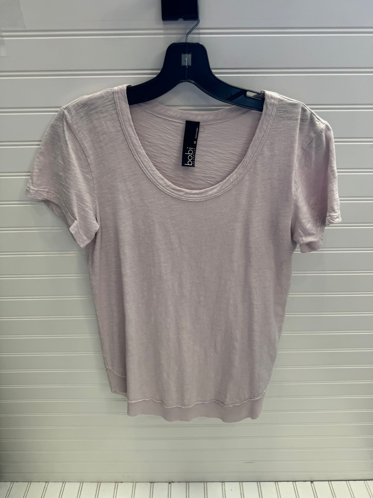 Top Short Sleeve By Bobi In Purple, Size: Xs