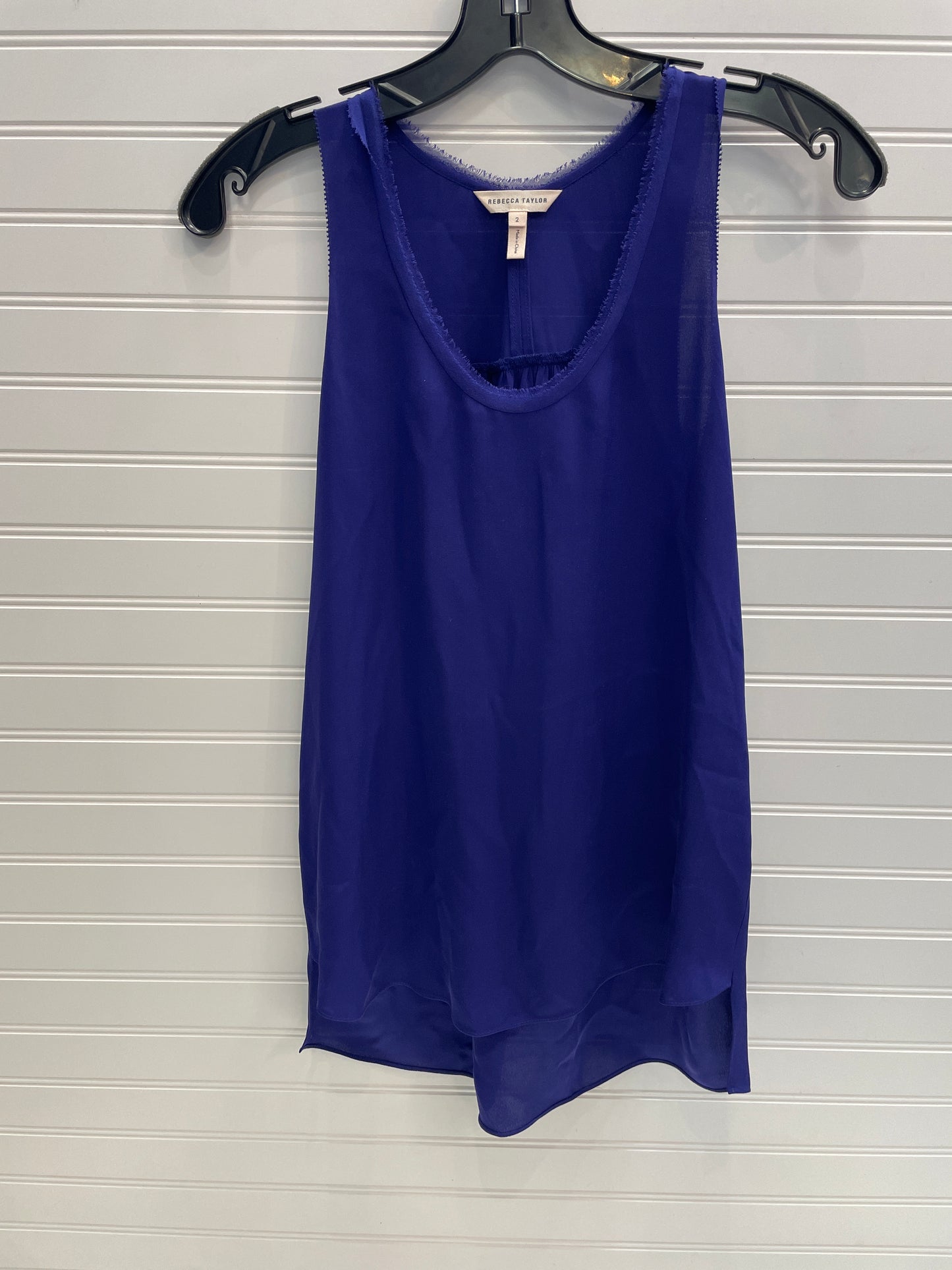 Top Sleeveless By Rebecca Taylor In Purple, Size: Xs