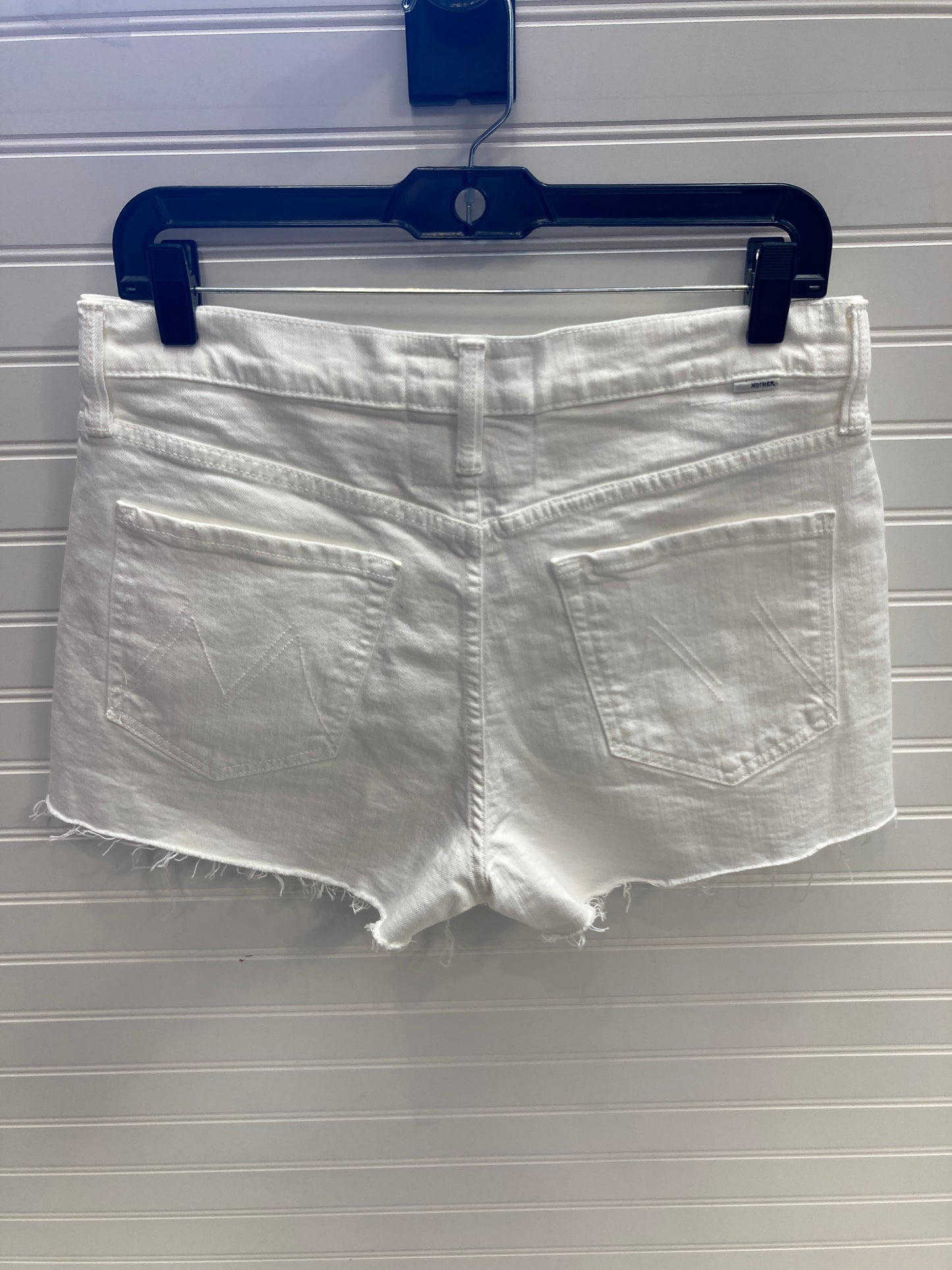 Shorts By Mother In White Denim, Size: 6