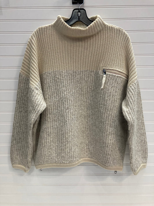 Sweater By Varley In Cream & Grey, Size: Xs