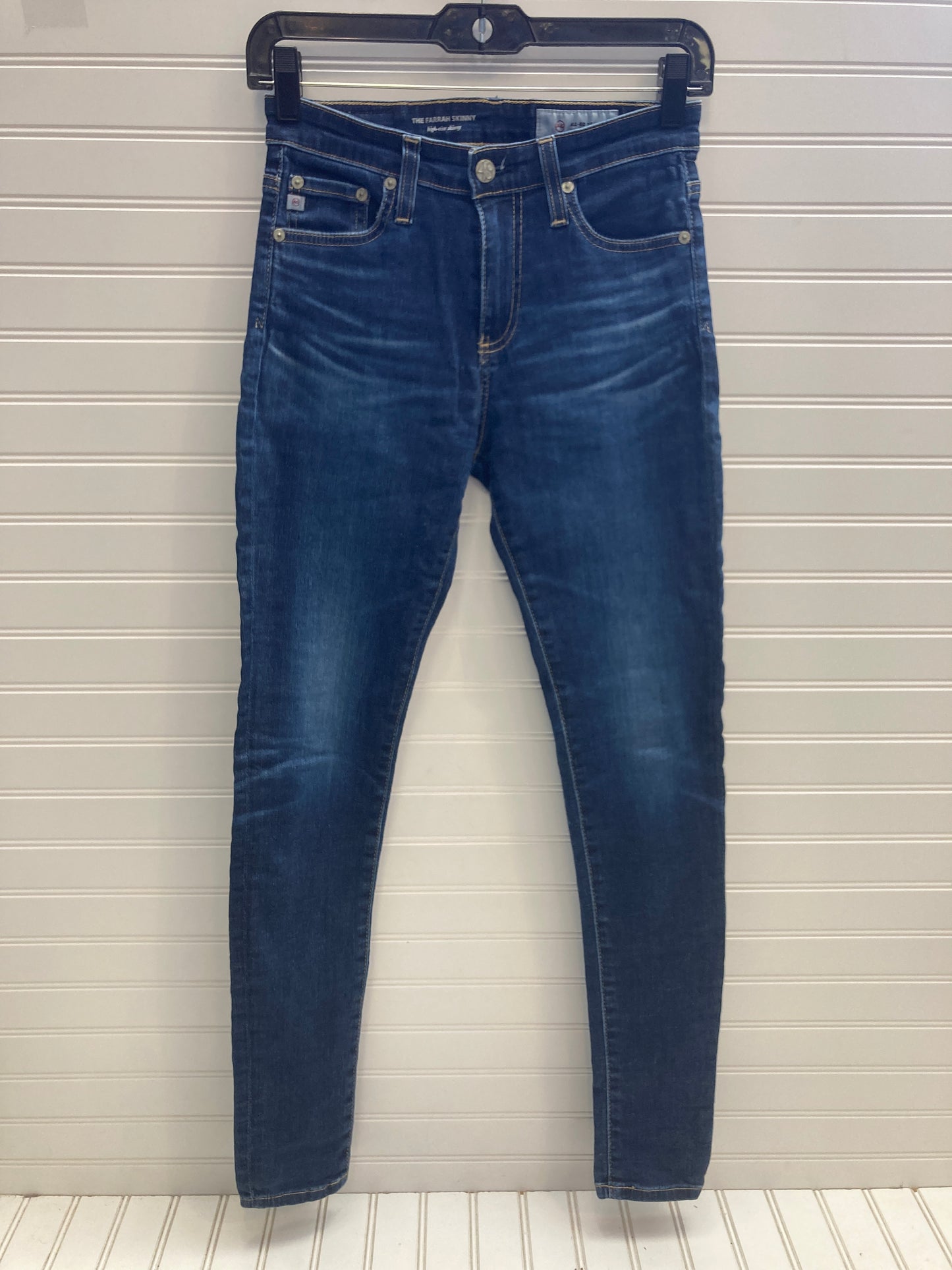 Jeans Skinny By Adriano Goldschmied In Blue Denim, Size: 2