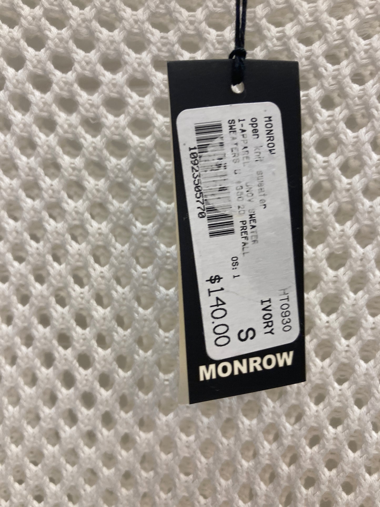 Sweater By Monrow In Ivory, Size: S