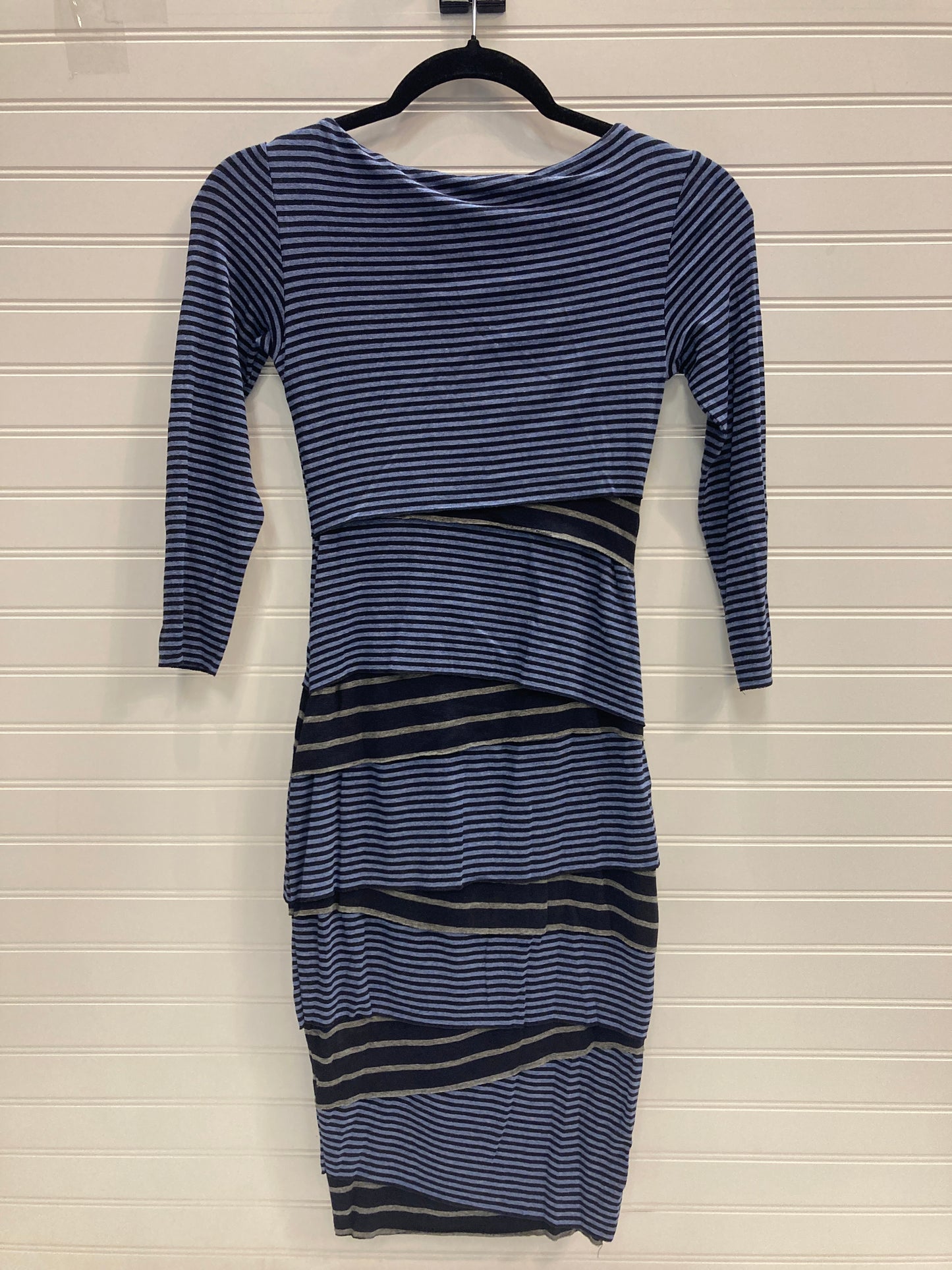 Dress Casual Midi By Bailey 44 In Striped Pattern, Size: Xs